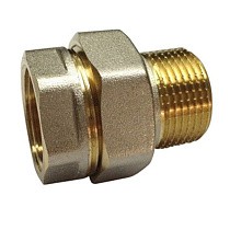  Американки латунные DN 15-50 PN 40 никелированные муфта-штуцер прямые Ду  Дн 50х2" Ру  соед. (215614020) со склада Проконсим в Уфе