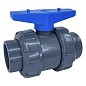 Кран шаровый клеевой НПВХ DN 75 PN 16 уплотнение EPDM/TPV черный Aquaviva AQVBVD75 купить в Уфе | "Проконсим"