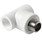 Тройник комбинированный ПП 32-1/2'' PN 25 с наружной резьбой белый Pro Aqua PA25015 купить в Уфе | "Проконсим"
