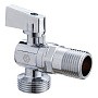 Кран латунный шаровой угловой MVI BV.463 DN 15-20 PN 10 штуцер бабочка