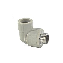 Угольники ПП DN 20-32 PN 25 комбинированные с наружной резьбой серые Valfex купить в Уфе | "Проконсим"