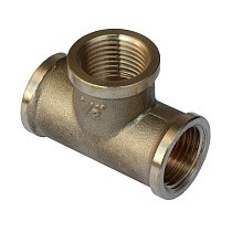  Тройники латунные DN 15-50 PN 40 муфта-муфта-муфта Ду  Дн 32х1 1/4" Ру  соед. (213400010) со склада Проконсим в Уфе