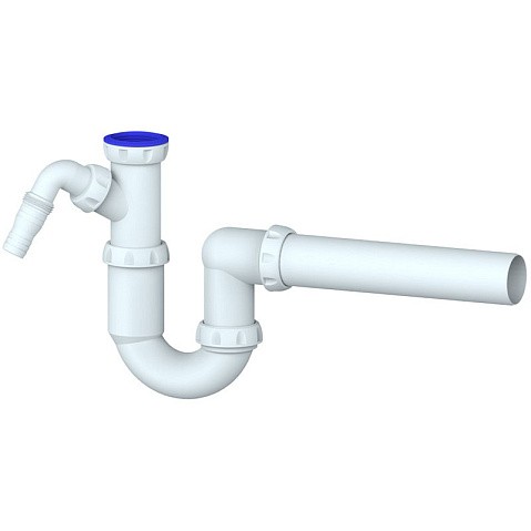Сифон для умывальника Unicorn Y510V, 40х40 прямой отвод, 1 1/2'' х40 преходник 40х32 купить в Уфе | "Проконсим"