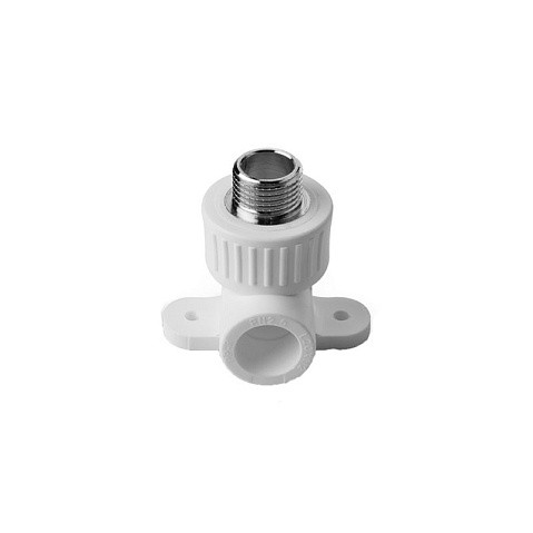 Угольник для смесителя НР VALFEX 25 PN 25 G-3/4'' НР белый купить в Уфе | "Проконсим"