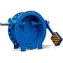 Клапан обратный поворотный дисковый фланцевый с 2-эксцентриситетом DN 250 PN 16 корпус-чугун+EPDM FAF 2280