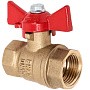Кран латунный шаровой 11Б27фт1М DN 32 PN 40 бабочка муфта-муфта Valfex.217 DeltaPro купить в Уфе | "Проконсим"
