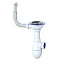 Сифон для мойки Unicorn В411P, без отвода, 3 1/2'' х40 чаша из нержавеющей стали, круглый перелив купить в Уфе | "Проконсим"