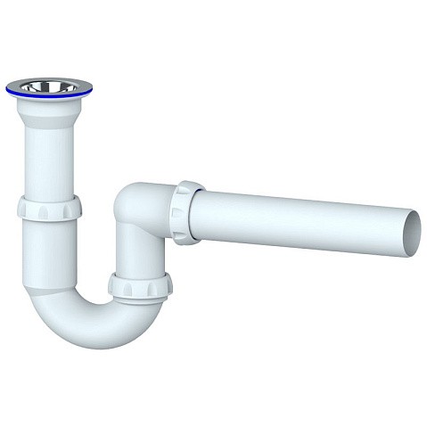 Сифон для умывальника Unicorn Y110, 40х40 прямой отвод, 1 1/2'' х40 чаша из нержавеющей стали купить в Уфе | "Проконсим"
