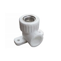 Угольники установочные ПП DN 20-25 PN 25 с внутренней резьбой белые PlasticPro купить в Уфе | "Проконсим"