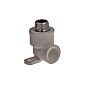Угольник установочный двойной ПП 20-1/2'' PN 25 с наружной резьбой серый купить в Уфе | "Проконсим"
