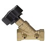 Клапаны балансировочные латунные DN 15-50 PN 16 наклонный с трубчатыми измерительными ниппелями РИДАН MNT-R купить в Уфе | "Проконсим"