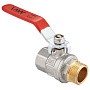 Кран латунный шаровой MVI BV.512 DN 50 PN 40 никелированный полнопроходной муфта-штуцер рычаг купить в Уфе | "Проконсим"