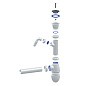 Сифон для мойки Unicorn В310V, 40х40 прямой отвод, 1 1/2'' х40 чаша из нержавеющей стали с отводом для стиральной машины купить в Уфе | "Проконсим"