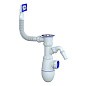 Сифон для мойки Unicorn В440V, без отвода, 1 1/2'' х40 чаша из нержавеющей стали, прямоугольный перелив купить в Уфе | "Проконсим"