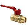 Краны латунные шаровые 11Б27п1 DN 15-40 PN 40 рычаг муфта-штуцер БАЗ Standart купить в Уфе | "Проконсим"