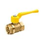 Кран латунный шаровой газовый 11Б27п DN40 PN40 рычаг муфта-муфта БАЗ Standart купить в Уфе | "Проконсим"