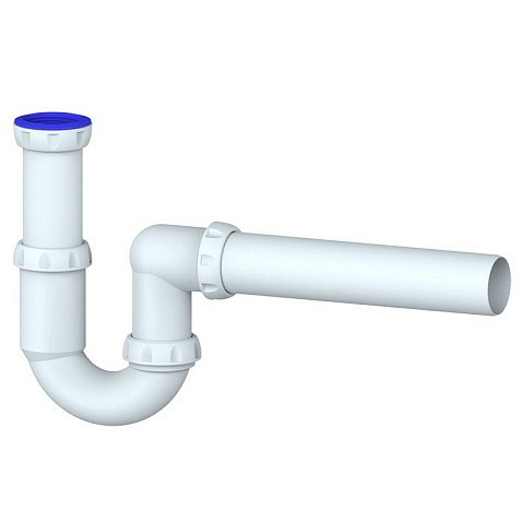 Сифон для умывальника Unicorn Y415, 40х40 прямой отвод, 1 1/2'' х40 преходник 40х32 купить в Уфе | "Проконсим"