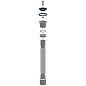 Сифон гофрированный Unicorn D220, 40х50 гибкий отвод, 1 1/2'' х40 чашка из нержавеющей стали, 800мм купить в Уфе | "Проконсим"