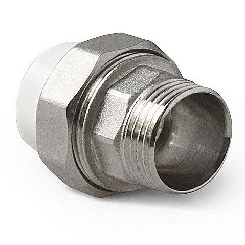 Муфта комбинированная ПП 75-2 1/2'' PN 25 разъёмная с наружной резьбой белая Pro Aqua PA21026 купить в Уфе | "Проконсим"