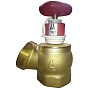 Клапан пожарный латунный КПЛ DN65 PN16 угловой 125гр. муфта-штуцер с удлиненным шпинделем Апогей