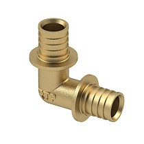 Угольники латунные для PEX-PEX труб DN 16-40 PN 16 под надвижную гильзу РосТурПласт купить в Уфе | "Проконсим"