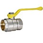 Кран латунный Temper серия 83 DN40 PN25 никелированный газовый рычаг м-м ГОСТ Р 59553 купить в Уфе | "Проконсим"