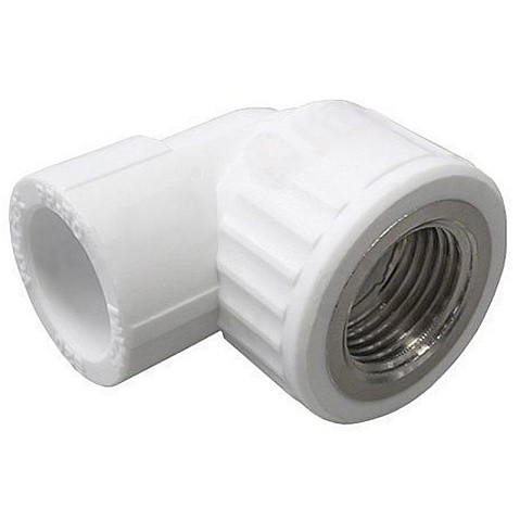 Угольник комбинированный ПП 32-1/2'' PN 25 с внутренней резьбой белый VALFEX  купить в Уфе | "Проконсим"