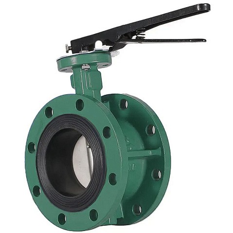 Затвор дисковый поворотный DN 65 PN 16 фланцевый с диском из чугуна уплотнение-EPDM ручной GALA Тип.2123-G купить в Уфе | "Проконсим"