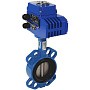 Затвор дисковый поворотный DN 50 PN 10(16) межфланцевый с диском из чугуна уплотнение-EPDM электропривод Э.Н-ЧФ-030 СИБЗТА купить в Уфе | "Проконсим"