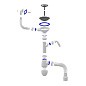 Сифон для мойки Unicorn В435V, 40х50 гибкий отвод, 3 1/2'' х40 с отводом для стиральной машины, прямоугольный перелив купить в Уфе | "Проконсим"