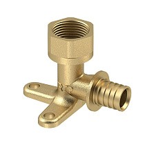 Угольники установочные латунные для PEX труб DN 16-25 PN 16 под надвижную гильзу с внутренней резьбой РосТурПласт купить в Уфе | "Проконсим"