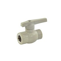 Краны шаровые ПП DN 20-32 PN 25 комбинированные серые Valfex купить в Уфе | "Проконсим"