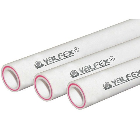 Труба ПП 40х5,5 SDR 7,4 PN 20 армированная стекловолокном белая Valfex купить в Уфе | "Проконсим"