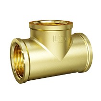  Тройники латунные DN 15-50 PN 40 муфта-муфта-муфта LD Pride Ду  Дн 50х2" Ру  соед. (213400023) со склада Проконсим в Уфе