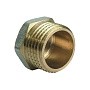 Заглушки латунные DN 15-50 PN 40 никелированные штуцерные купить в Уфе | "Проконсим"