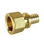 Муфта латунная для PEX труб 16-1/2'' PN 16 S-2,2мм переходная под надвижную гильзу Valfex VF.401.AF купить в Уфе | "Проконсим"
