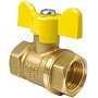 Кран латунный шаровой газовый Valfex.277.LB3 11Б27фтМ DN 15 PN 40 бабочка муфта-муфта купить в Уфе | "Проконсим"