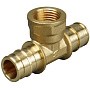Тройник латунный для PEX-PEX труб 16-1/2''-16 PN 10 OP под надвижную гильзу с внутренней резьбой ONE PLUS купить в Уфе | "Проконсим"
