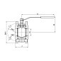 Кран стальной шаровой разборный BREEZE 11с42п, DN 100 PN 16, 125мм, стандартнопроходной, фланцевый с ручкой купить в Уфе | "Проконсим"