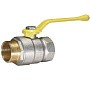 Краны латунные шаровые газовые DN 15-50 PN40 никелированные рычаг муфта-штуцер Temper серия 83 ГОСТ Р 59553 купить в Уфе | "Проконсим"