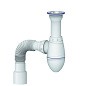Сифон для умывальника Unicorn А120, 40х50 гибкий отвод, 1 1/2'' х40 чаша из нержавеющей стали  купить в Уфе | "Проконсим"