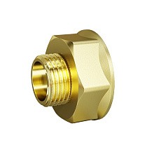  Муфты латунные DN 15-50 PN 40 муфта-штуцер переходные LD Pride Ду  Дн 40х1 1/2" Ру  соед. (212400149) со склада Проконсим в Уфе