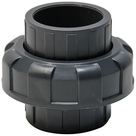 Муфта разборная НПВХ DN 75 PN 16 клеевая уплотнение EPDM черная Aquaviva BOD0700 купить в Уфе | "Проконсим"