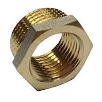  Футорки латунные никелированные DN 20-32 PN 40 штуцер-муфта Ду  Дн 25х1" Ру  соед. (212400658) со склада Проконсим в Уфе