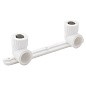 Угольник установочный двойной ПП 25-1/2'' PN 25 с внутренней резьбой белый РТП 10702 купить в Уфе | "Проконсим"