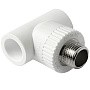 Тройник комбинированный ПП 25-1/2'' PN 25 с наружной резьбой белый Pro Aqua PA25012P купить в Уфе | "Проконсим"
