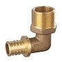 Угольник латунный для PEX DN 20 с наружной резьбой 3/4'' под надвижную гильзу PLP купить в Уфе | "Проконсим"