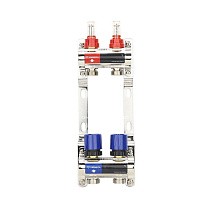 Коллекторные группы из латуни DN 25 PN 6 с расходомерами, без дренажного крана и воздухоотводчика VARMEGA купить в Уфе | "Проконсим"