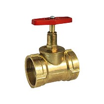  Клапан латунный пожарный прямой DN50 PN16 под газовый ключ муфта-муфта Цветлит  со склада Проконсим в Уфе
