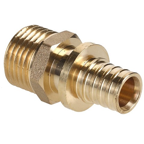 Муфта соединительная для PEX труб 20-3/4'' PN 10 с наружной резьбой под надвижную гильзу Hipex типS HFWS00046 купить в Уфе | "Проконсим"